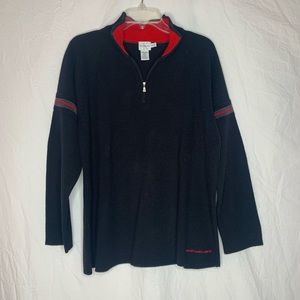 vintage Calvin Klein Jeans ski sweater XL quarter zip high collar